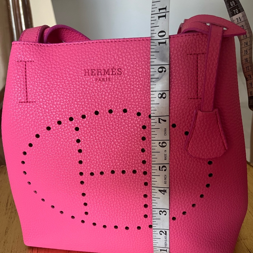 Leather pink  women bag - Picture 9 of 11